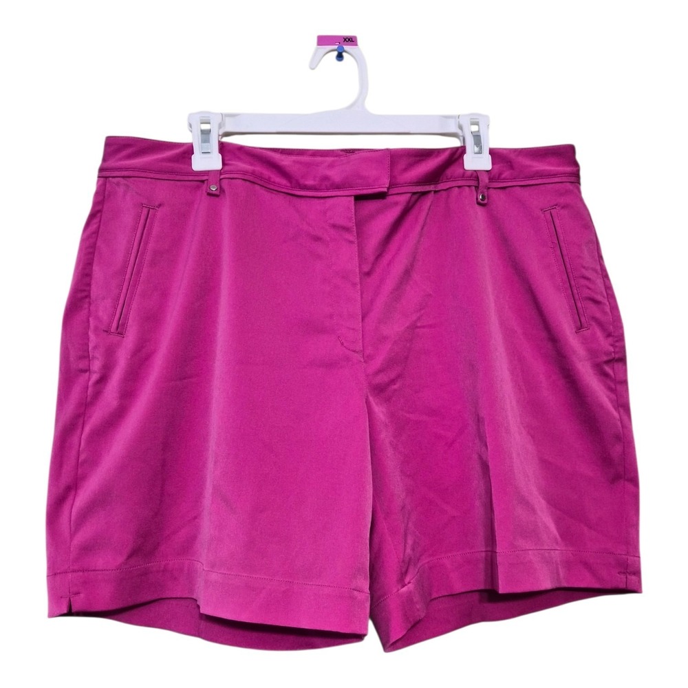 Lady Hagen Pink Golf Shorts‎ Women's Size 16 Performance Athletic Preppy Nwt
